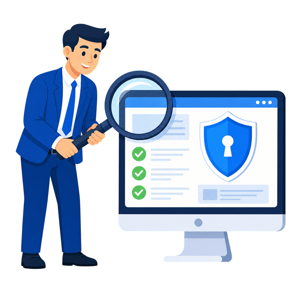 ホームページのセキュリティを診断するイメージ